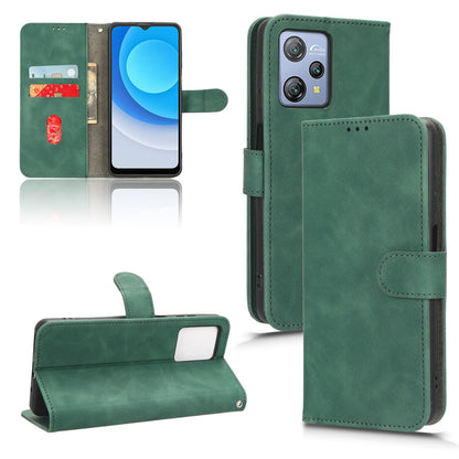 For Blackview A53 Pro PU Leather Flip Phone Case Stand Wallet Skin-touch Cover