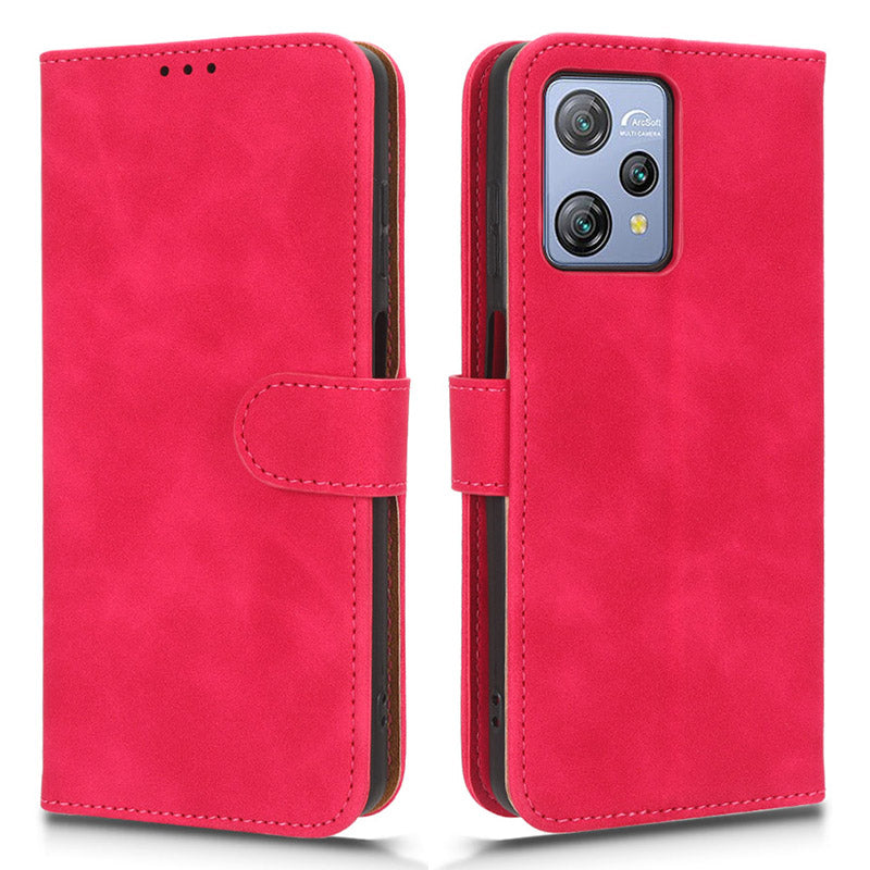 For Blackview A53 Pro PU Leather Flip Phone Case Stand Wallet Skin-touch Cover