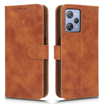 For Blackview A53 Pro PU Leather Flip Phone Case Stand Wallet Skin-touch Cover