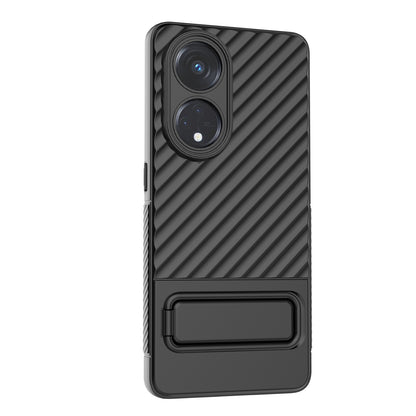 For Oppo Reno8 T 5G / A1 Pro 5G Kickstand TPU Back Cover Anti-drop Cell Phone Case