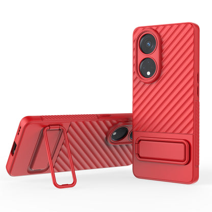 For Oppo Reno8 T 5G / A1 Pro 5G Kickstand TPU Back Cover Anti-drop Cell Phone Case