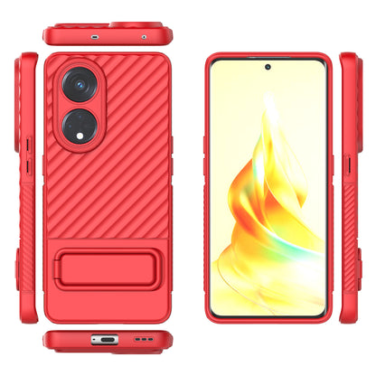 For Oppo Reno8 T 5G / A1 Pro 5G Kickstand TPU Back Cover Anti-drop Cell Phone Case
