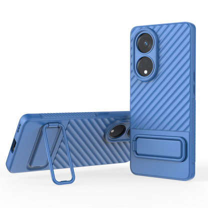For Oppo Reno8 T 5G / A1 Pro 5G Kickstand TPU Back Cover Anti-drop Cell Phone Case