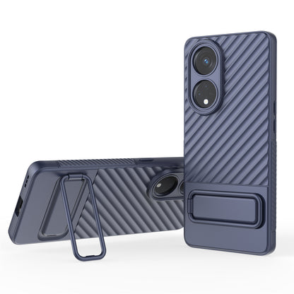 For Oppo Reno8 T 5G / A1 Pro 5G Kickstand TPU Back Cover Anti-drop Cell Phone Case