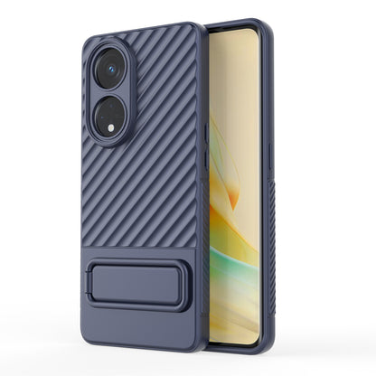 For Oppo Reno8 T 5G / A1 Pro 5G Kickstand TPU Back Cover Anti-drop Cell Phone Case