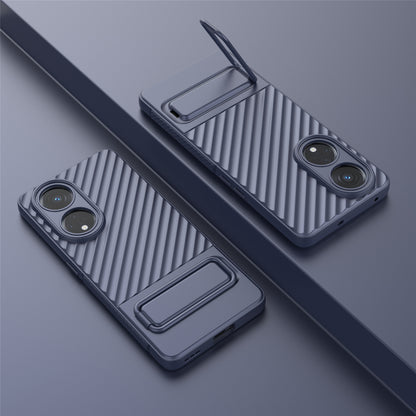 For Oppo Reno8 T 5G / A1 Pro 5G Kickstand TPU Back Cover Anti-drop Cell Phone Case