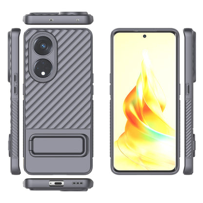For Oppo Reno8 T 5G / A1 Pro 5G Kickstand TPU Back Cover Anti-drop Cell Phone Case