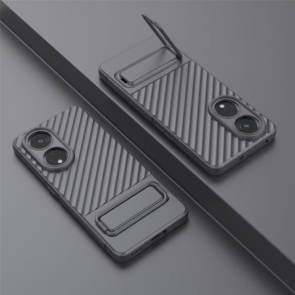 For Oppo Reno8 T 5G / A1 Pro 5G Kickstand TPU Back Cover Anti-drop Cell Phone Case