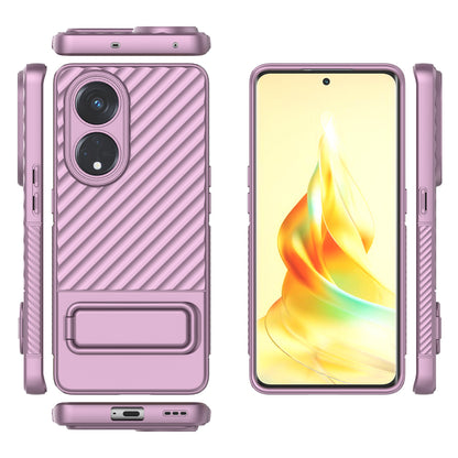 For Oppo Reno8 T 5G / A1 Pro 5G Kickstand TPU Back Cover Anti-drop Cell Phone Case