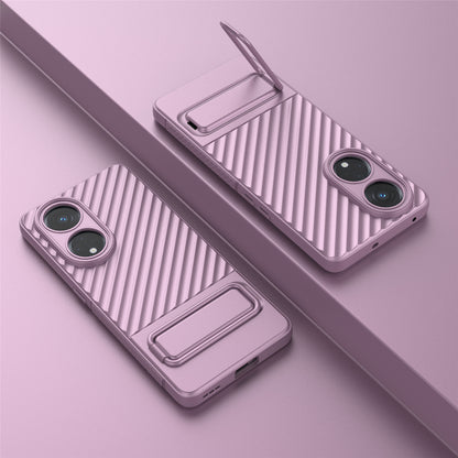 For Oppo Reno8 T 5G / A1 Pro 5G Kickstand TPU Back Cover Anti-drop Cell Phone Case