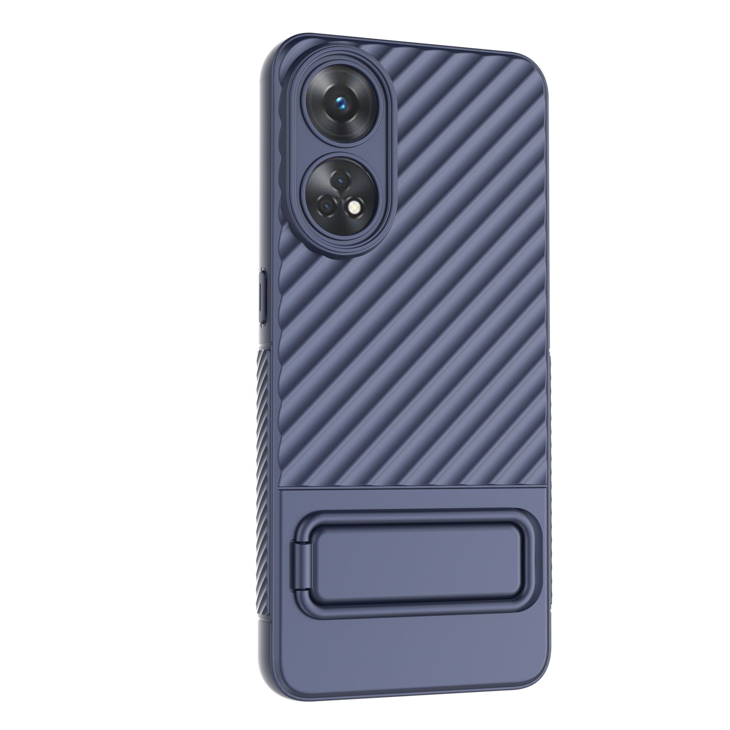 TPU Phone Cover for Oppo Reno8 T 4G , Kickstand Phone Back Protector Anti-dust Phone Case