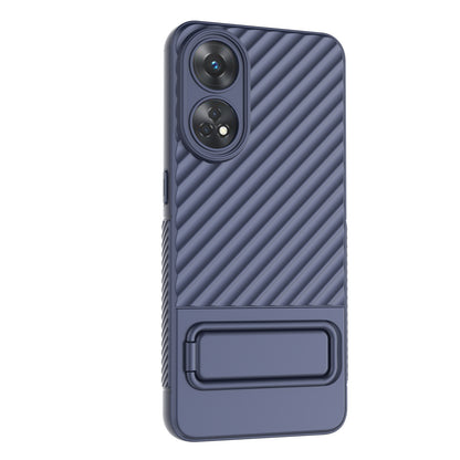 TPU Phone Cover for Oppo Reno8 T 4G , Kickstand Phone Back Protector Anti-dust Phone Case