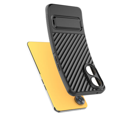 TPU Phone Cover for Oppo Reno8 T 4G , Kickstand Phone Back Protector Anti-dust Phone Case