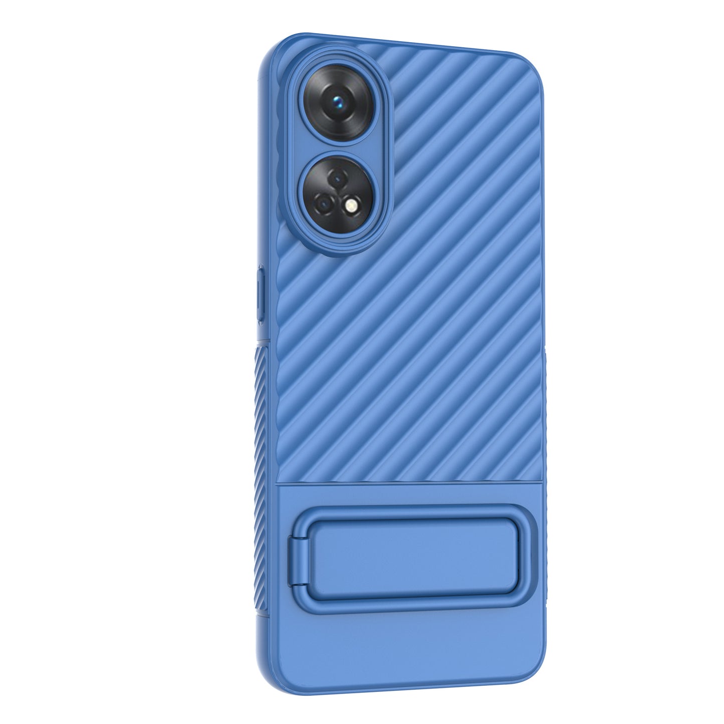 TPU Phone Cover for Oppo Reno8 T 4G , Kickstand Phone Back Protector Anti-dust Phone Case
