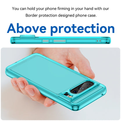 For Google Pixel 8 Pro Candy Series Anti-fall Air Cushions TPU Phone Case Back Protector Clear Cover