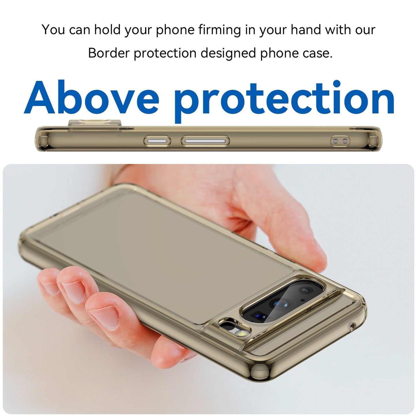 For Google Pixel 8 Pro Candy Series Anti-fall Air Cushions TPU Phone Case Back Protector Clear Cover