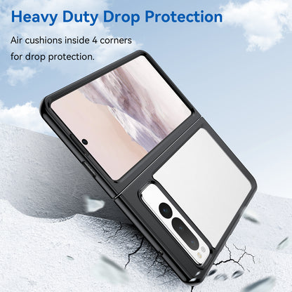 For Google Pixel Fold Clear Back Case Anti-Scratch TPU+Acrylic Phone Cover