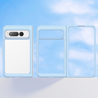 For Google Pixel Fold Clear Back Case Anti-Scratch TPU+Acrylic Phone Cover