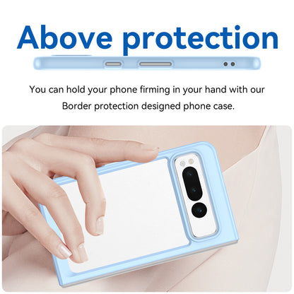 For Google Pixel Fold Clear Back Case Anti-Scratch TPU+Acrylic Phone Cover