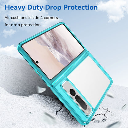 For Google Pixel Fold Clear Back Case Anti-Scratch TPU+Acrylic Phone Cover