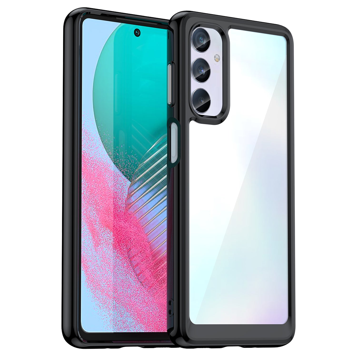 For Samsung Galaxy M54 5G / F54 5G TPU+Acrylic Back Phone Cover Clear Protective Case