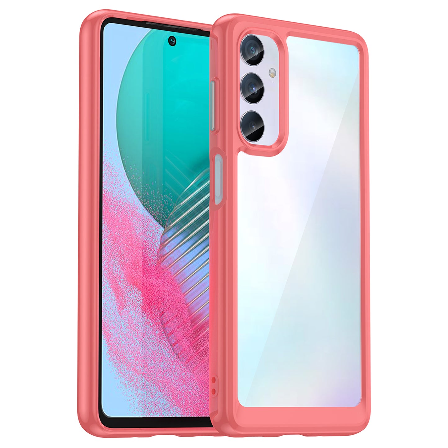 For Samsung Galaxy M54 5G / F54 5G TPU+Acrylic Back Phone Cover Clear Protective Case