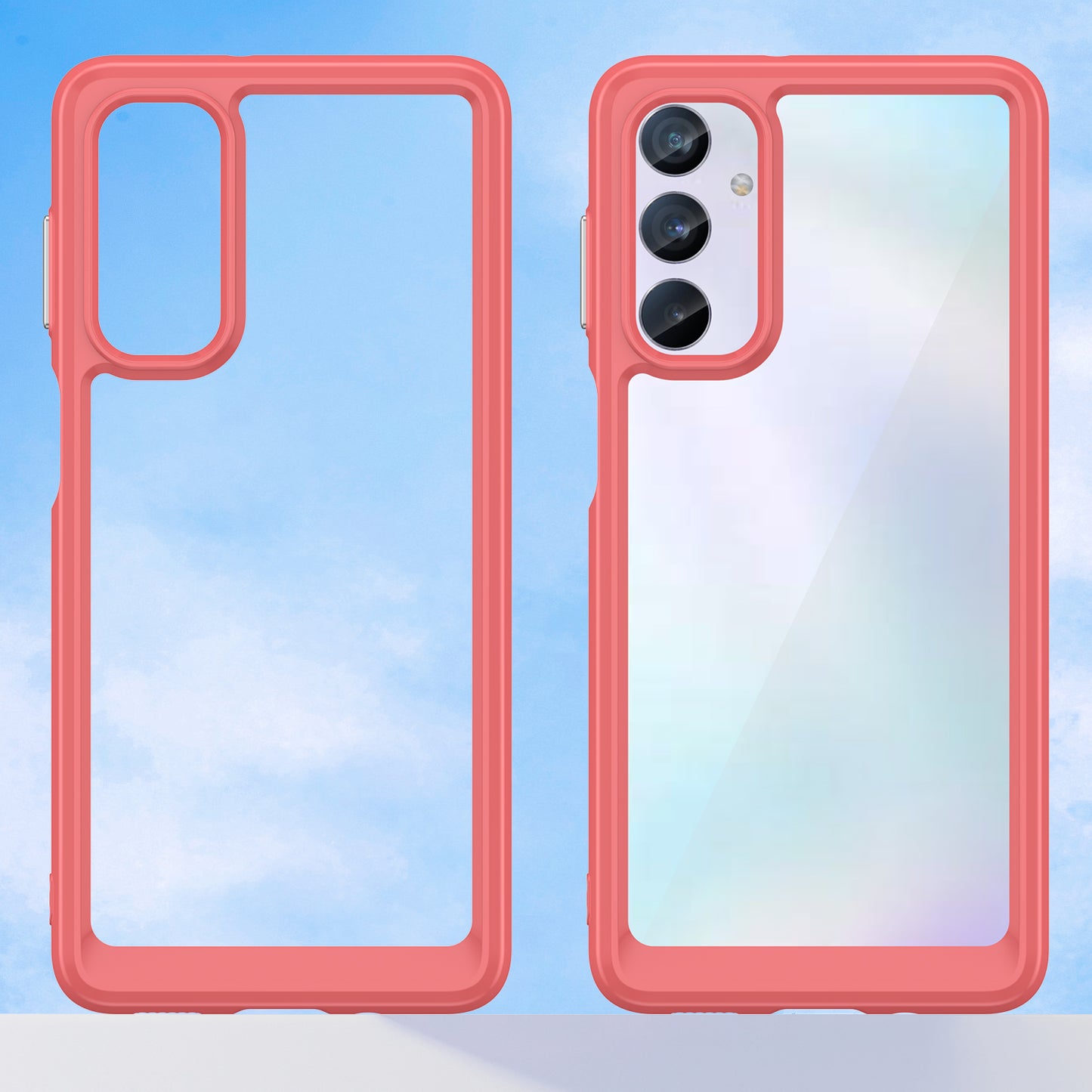 For Samsung Galaxy M54 5G / F54 5G TPU+Acrylic Back Phone Cover Clear Protective Case