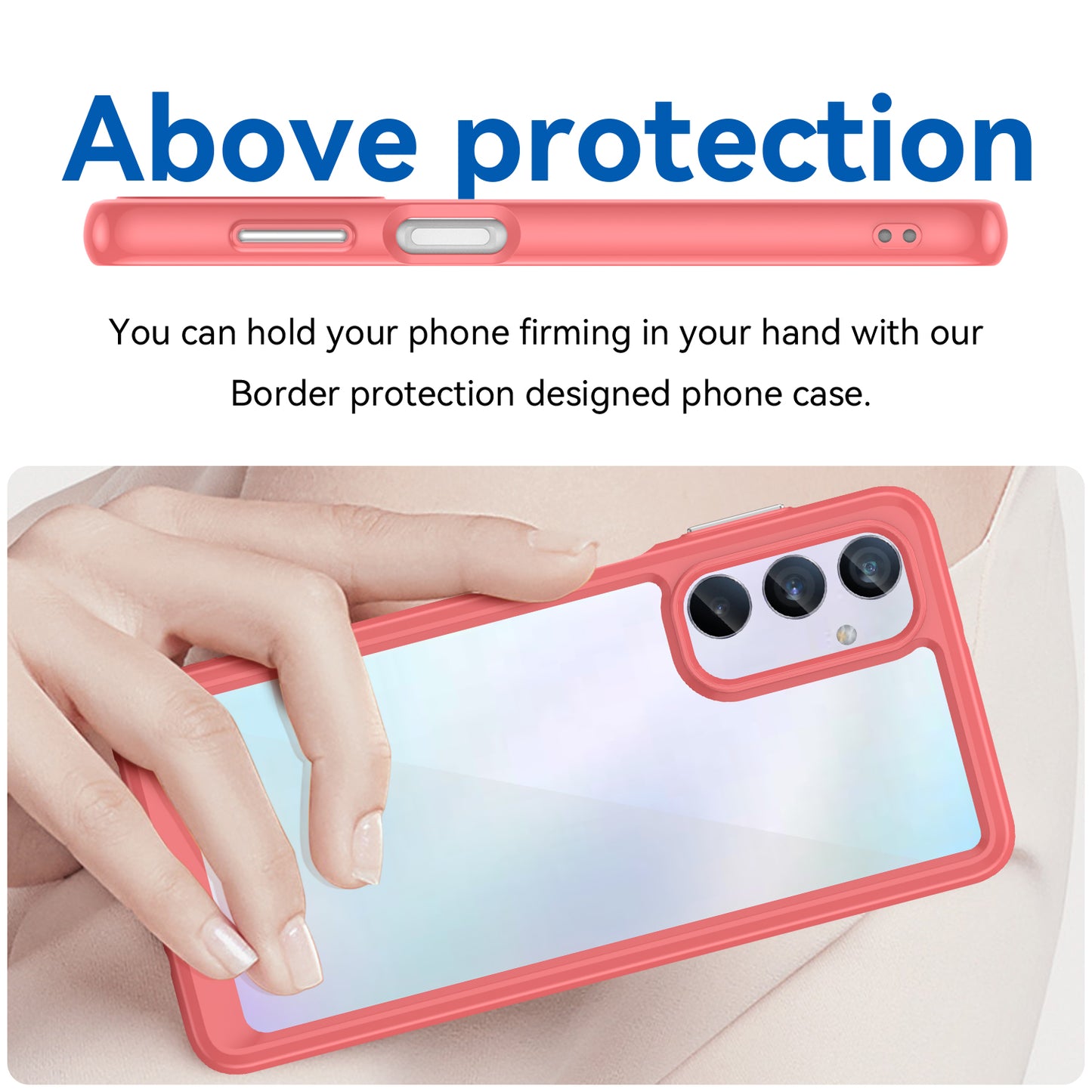 For Samsung Galaxy M54 5G / F54 5G TPU+Acrylic Back Phone Cover Clear Protective Case