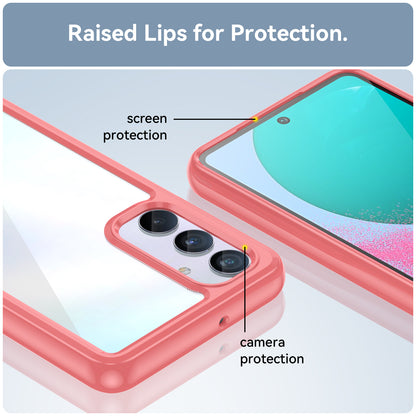 For Samsung Galaxy M54 5G / F54 5G TPU+Acrylic Back Phone Cover Clear Protective Case