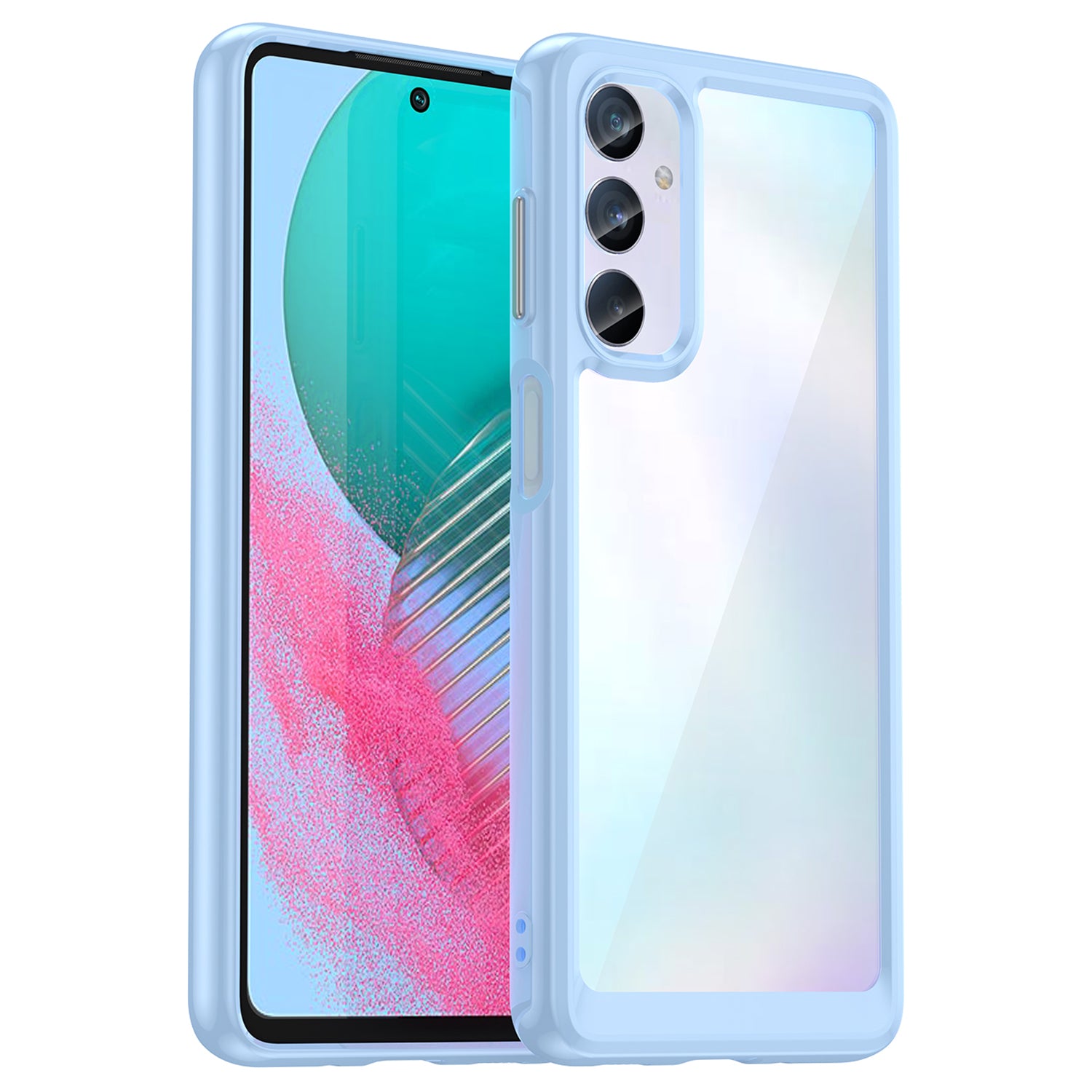 For Samsung Galaxy M54 5G / F54 5G TPU+Acrylic Back Phone Cover Clear Protective Case