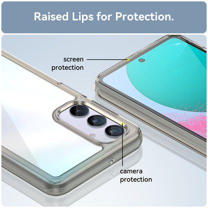 For Samsung Galaxy M54 5G / F54 5G TPU+Acrylic Back Phone Cover Clear Protective Case