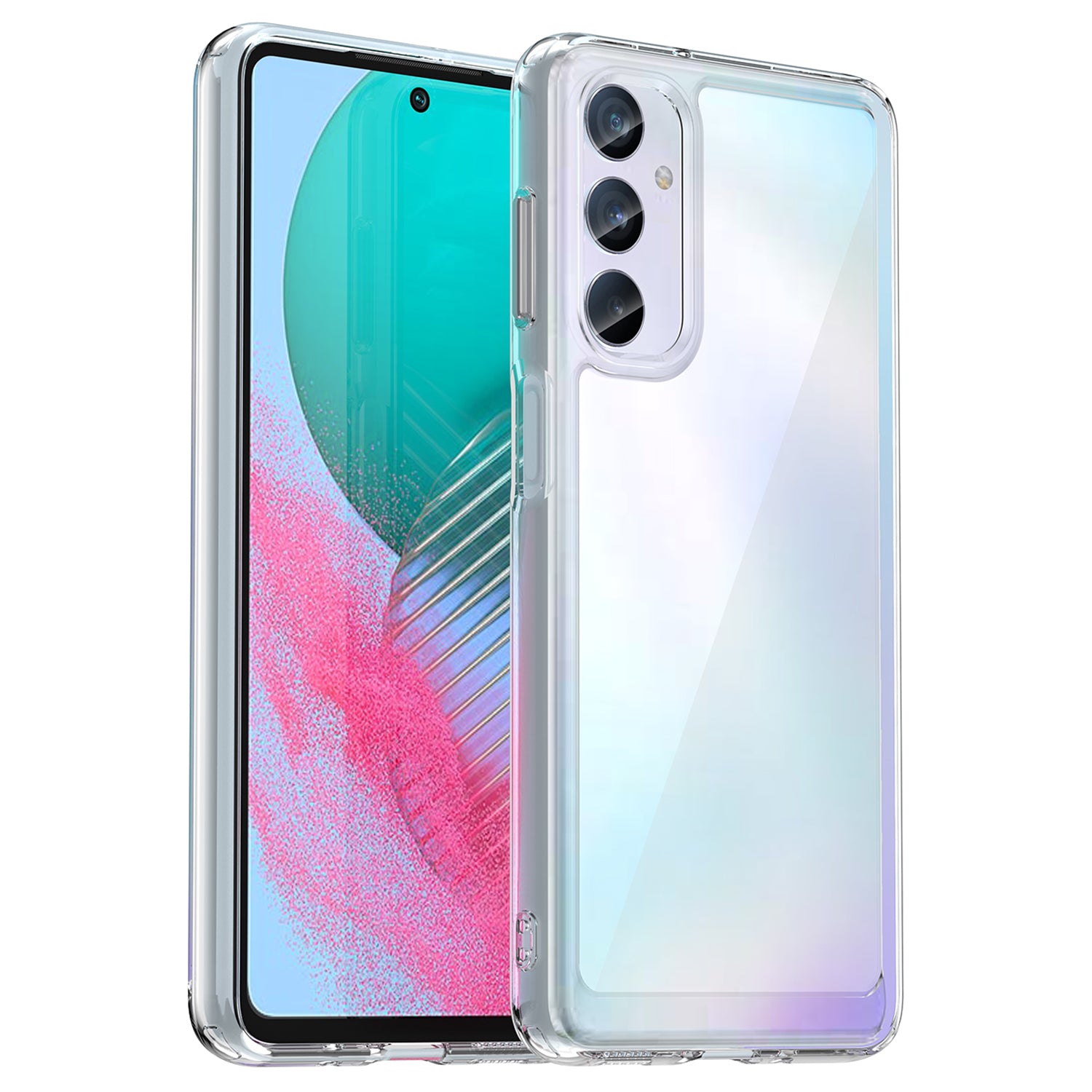 For Samsung Galaxy M54 5G / F54 5G TPU+Acrylic Back Phone Cover Clear Protective Case