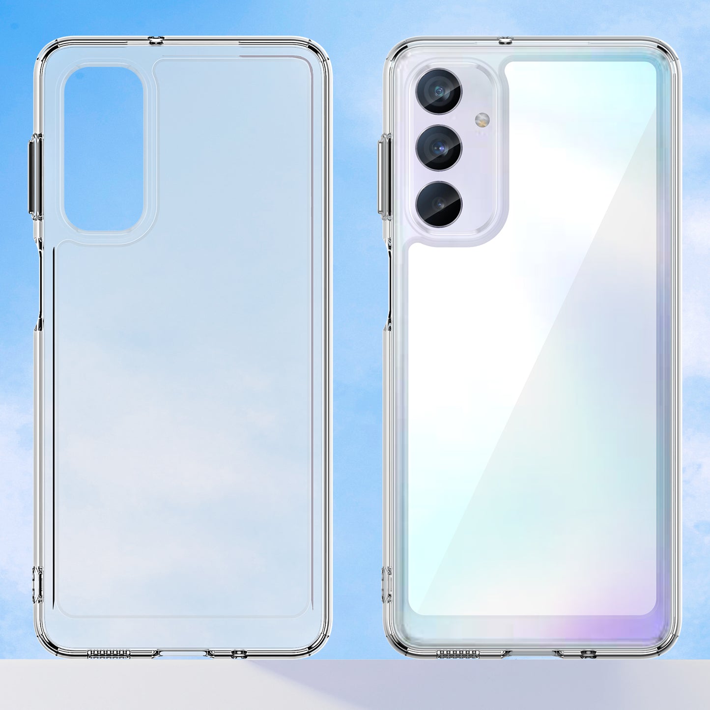 For Samsung Galaxy M54 5G / F54 5G TPU+Acrylic Back Phone Cover Clear Protective Case