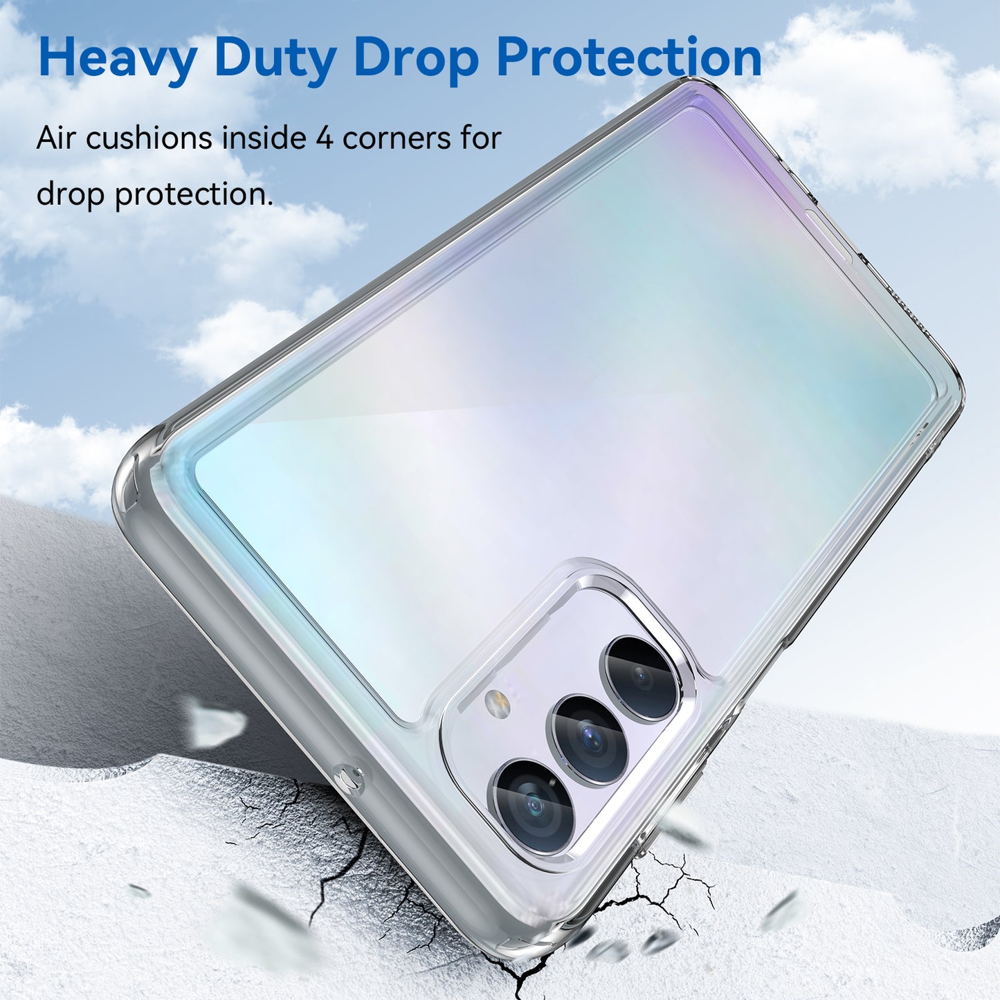 For Samsung Galaxy M54 5G / F54 5G TPU+Acrylic Back Phone Cover Clear Protective Case