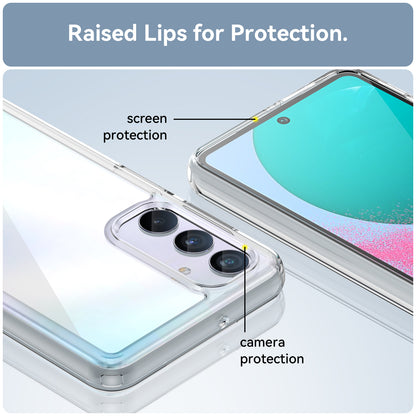 For Samsung Galaxy M54 5G / F54 5G TPU+Acrylic Back Phone Cover Clear Protective Case