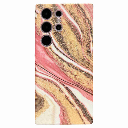 For Samsung Galaxy S23 Ultra Anti-drop IMD Marble Pattern Phone Cover Soft TPU Back Case