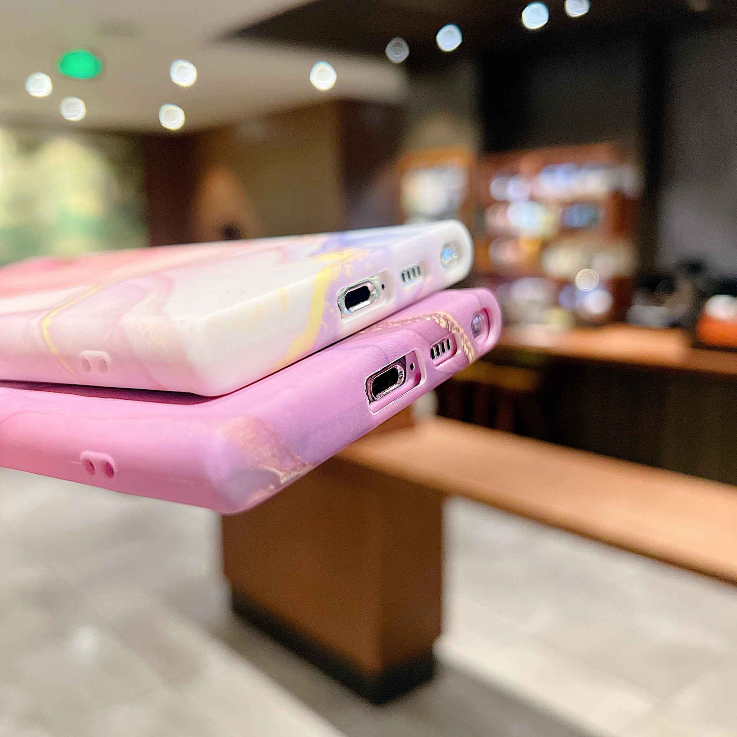 For Samsung Galaxy S23 Ultra Anti-drop IMD Marble Pattern Phone Cover Soft TPU Back Case