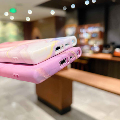 For Samsung Galaxy S23 Ultra Anti-drop IMD Marble Pattern Phone Cover Soft TPU Back Case