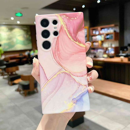 For Samsung Galaxy S23 Ultra Anti-drop IMD Marble Pattern Phone Cover Soft TPU Back Case