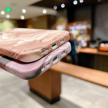 For iPhone 14 Pro IMD Marble Pattern Phone Cover Scratch Resistant Soft TPU Back Case