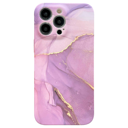 For iPhone 14 Pro IMD Marble Pattern Phone Cover Scratch Resistant Soft TPU Back Case