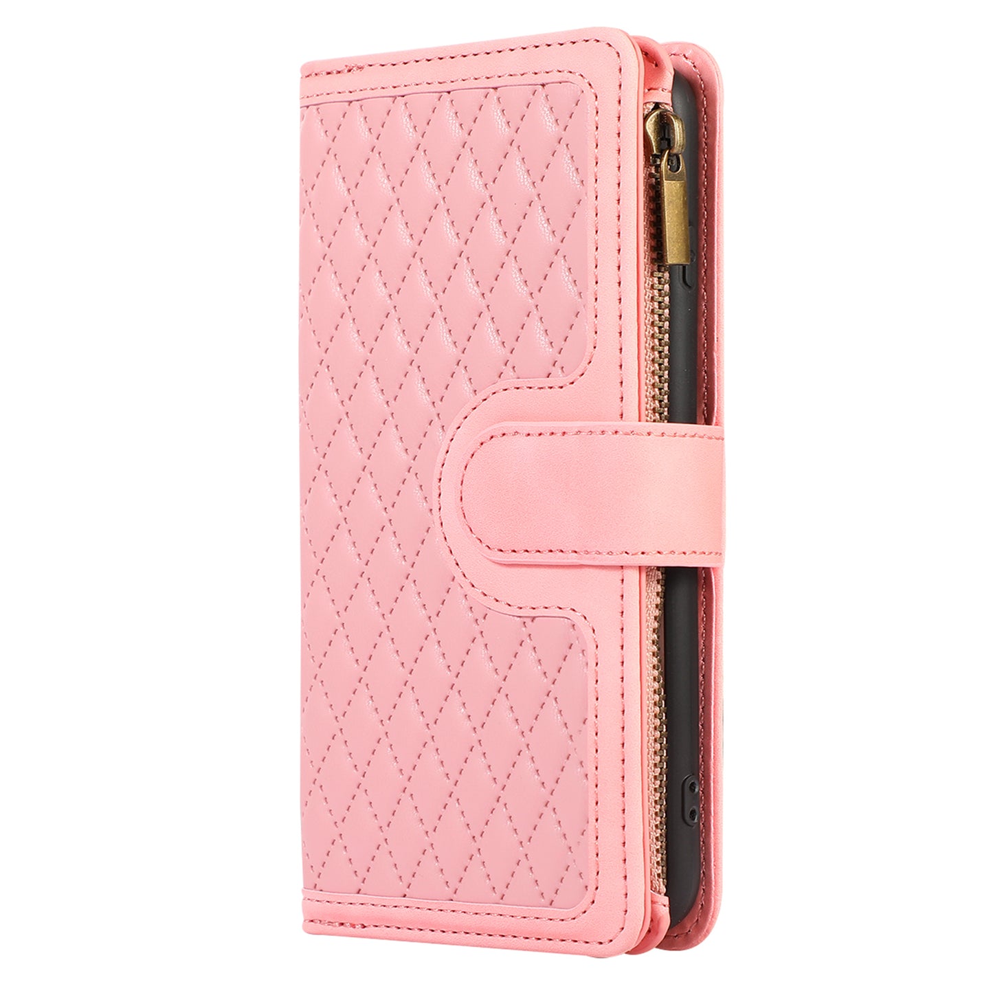 For iPhone 7 / 8 4.7 inch / SE (2022) / (2020) Imprinted Phone Case 9 Card Slots Leather Wallet Stand Cover with Zipper Pocket