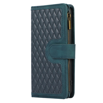 For iPhone 7 / 8 4.7 inch / SE (2022) / (2020) Imprinted Phone Case 9 Card Slots Leather Wallet Stand Cover with Zipper Pocket