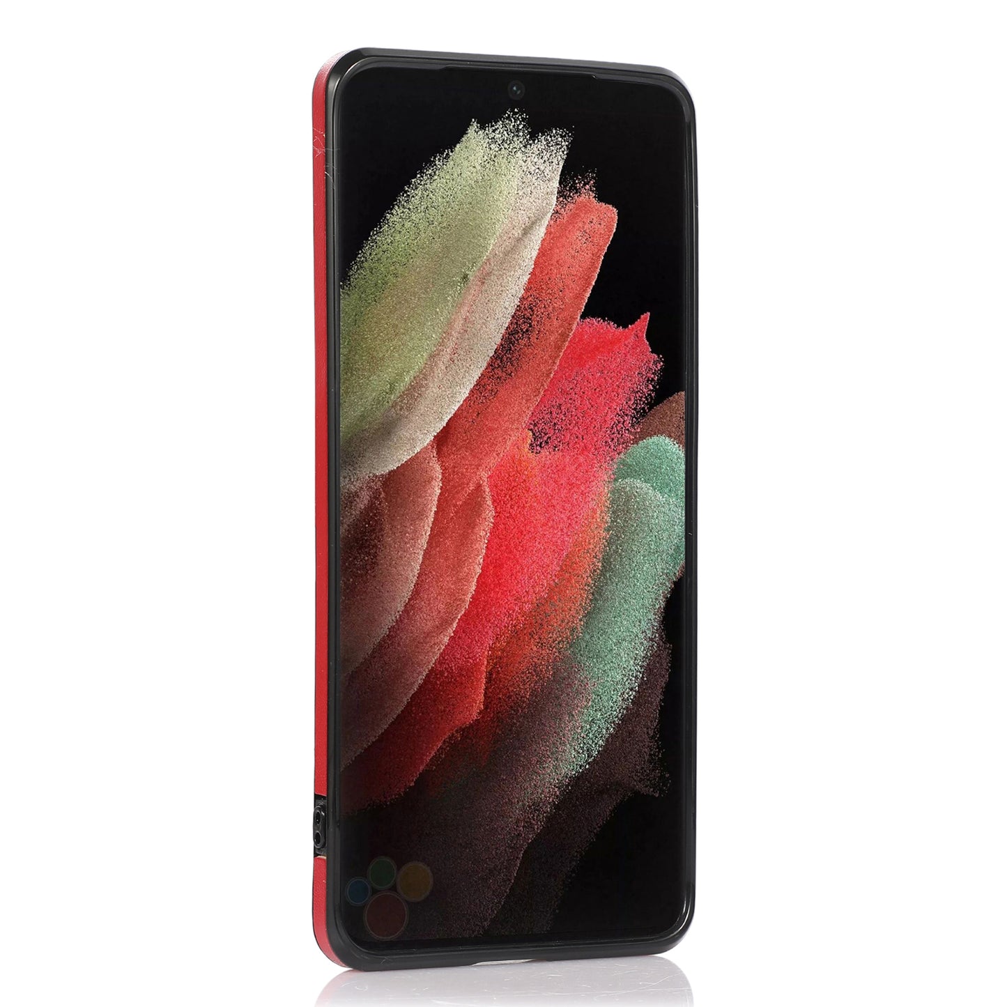 Phone Cover for Samsung Galaxy S22 Ultra 5G Card Holder Kickstand PU Leather+TPU Case with Shoulder Strap