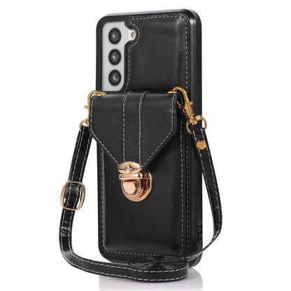 Scratch Proof Case for Samsung Galaxy S22 5G Card Holder Kickstand PU Leather+TPU Phone Cover