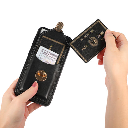 Scratch Proof Case for Samsung Galaxy S22 5G Card Holder Kickstand PU Leather+TPU Phone Cover