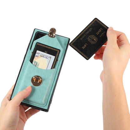 Back Case for Samsung Galaxy Note20 Ultra / Note20 Ultra 5G Card Holder PU Leather+TPU Phone Cover with Kickstand