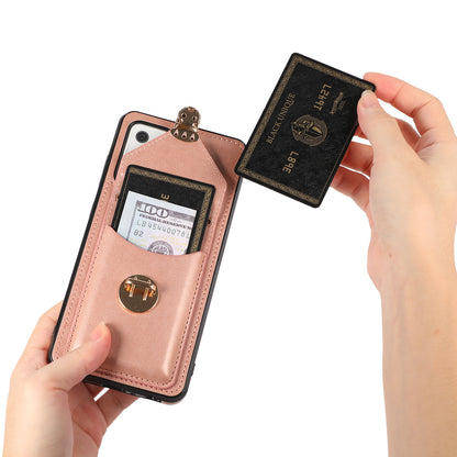 PU Leather+TPU Shell for Samsung Galaxy A72 4G / 5G Card Holder Back Case Phone Cover with Kickstand