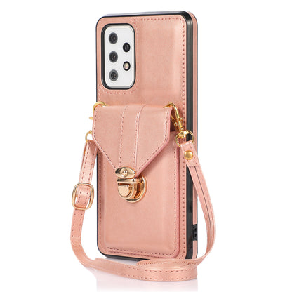 For Samsung Galaxy A52 4G / 5G / A52s 5G Kickstand Phone Cover PU Leather+TPU Card Holder Back Case