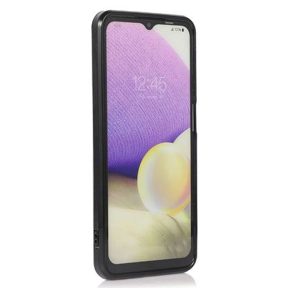 Card Holder Case for Samsung Galaxy A32 5G / M32 5G Shockproof Kickstand PU Leather+TPU Phone Cover